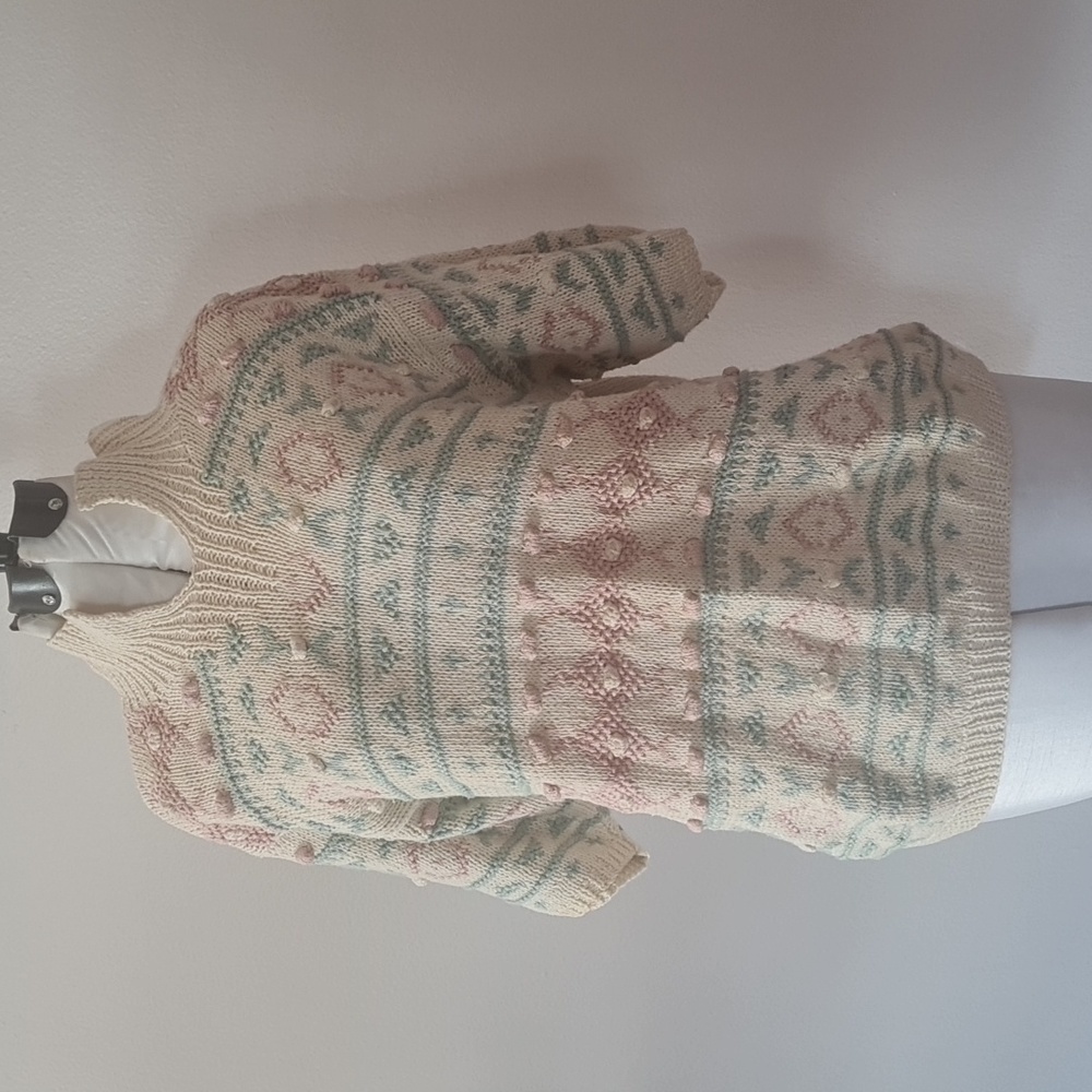Vintage Suburbans hand knit sweater size Large
